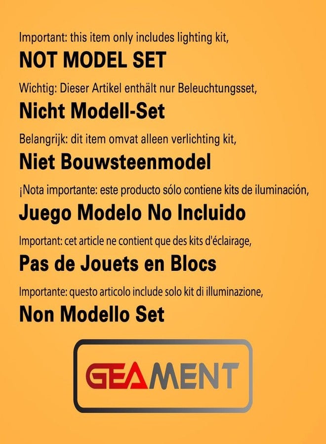 GEAMENT (Model Set Not Included Bricks Light Kit for Ninjago Movie Destiny's Bounty Building Blocks Model Compatible with Lego 70618 - Image 3